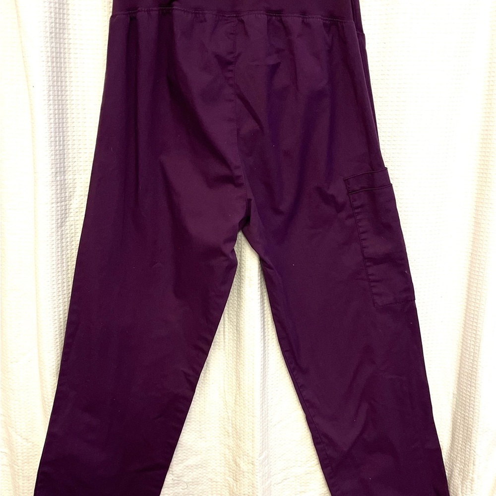 Wonder Work XS/ maternity scrub pants/ purple - Picture 3 of 4